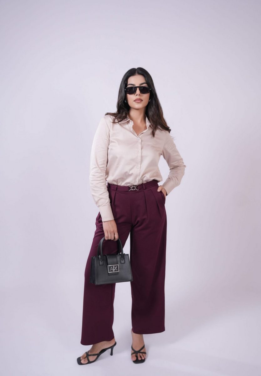 Beige formal shirts and pants combination