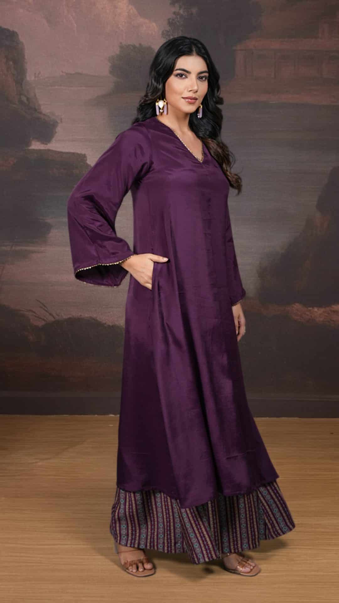 Purple minimal trending salwar suit designs